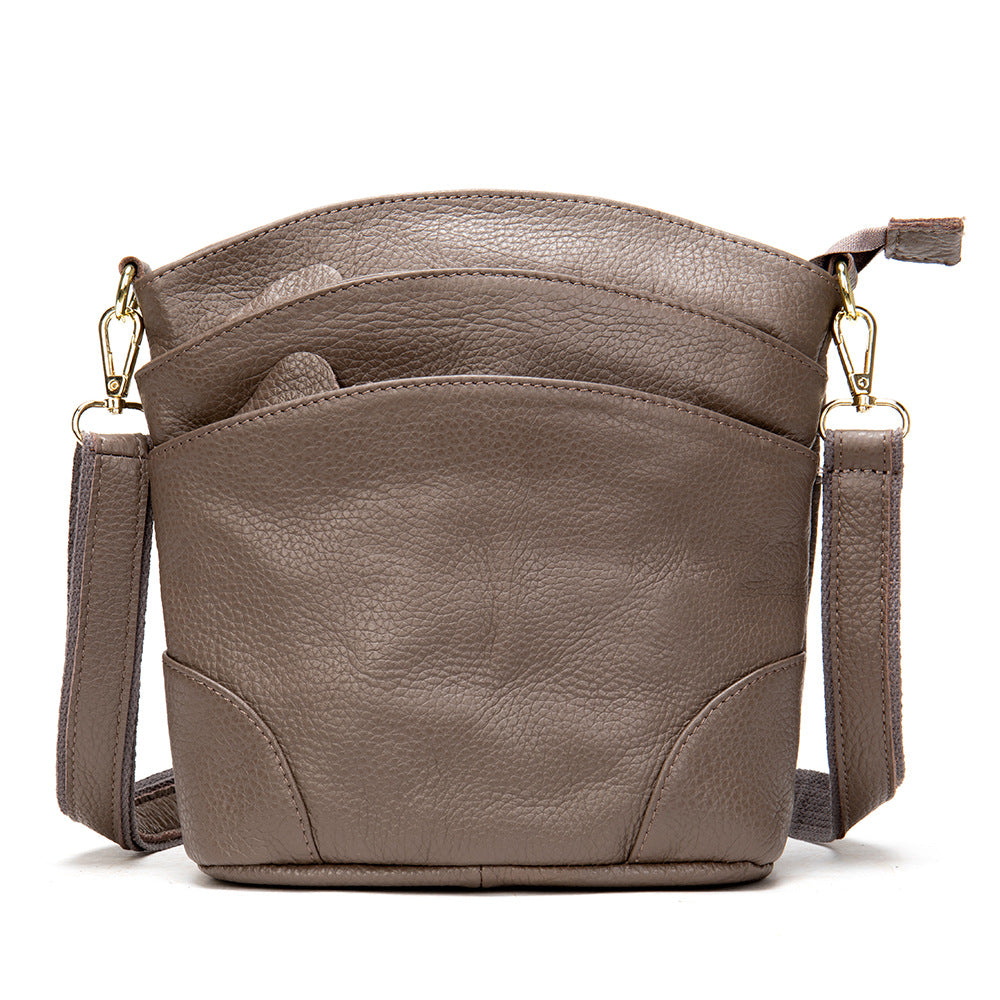 Women's Fashion First Layer Cowhide Mother Genuine Shoulder Bags