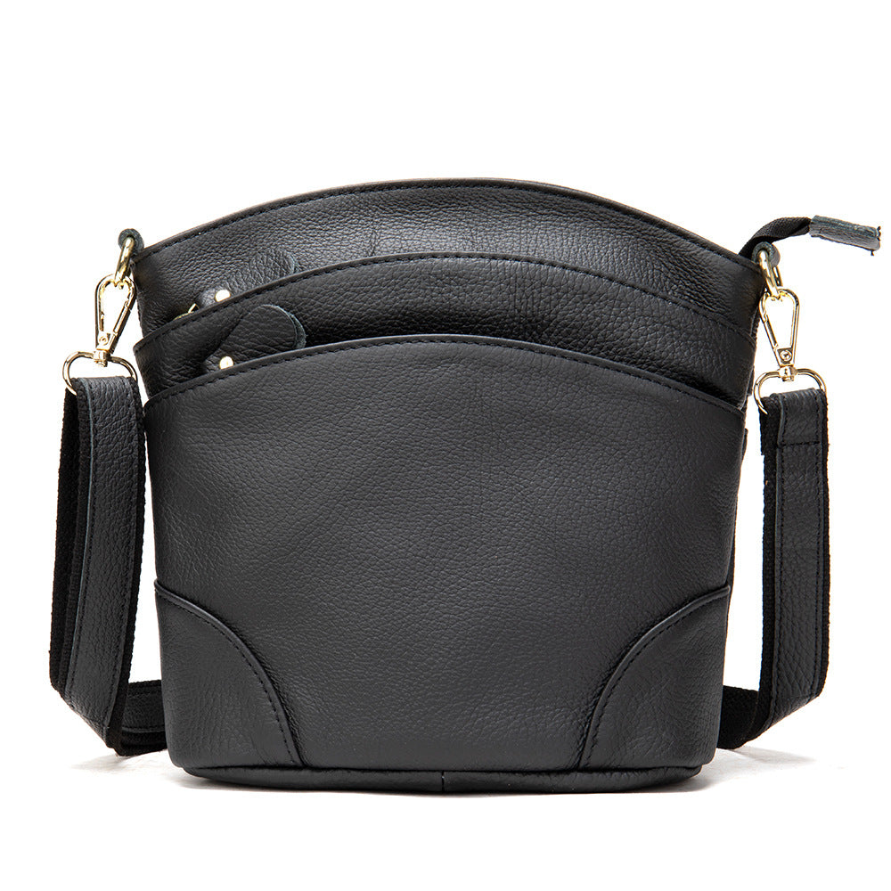 Women's Fashion First Layer Cowhide Mother Genuine Shoulder Bags