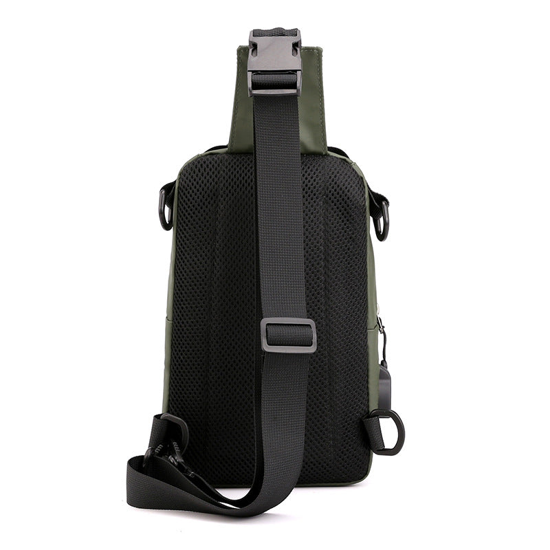Men's Multifunctional Fashion Waterproof Nylon Cloth Trendy Men's Chest Bags