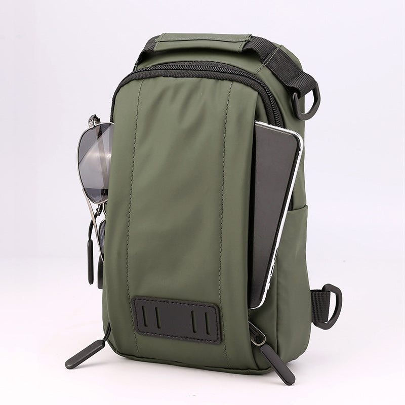 Men's Multifunctional Fashion Waterproof Nylon Cloth Trendy Men's Chest Bags