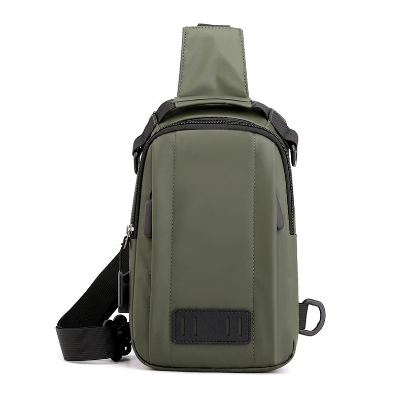 Men's Multifunctional Fashion Waterproof Nylon Cloth Trendy Men's Chest Bags