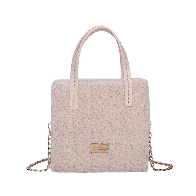 Winter Wool Material Kit Coral Veet Crossbody Bags