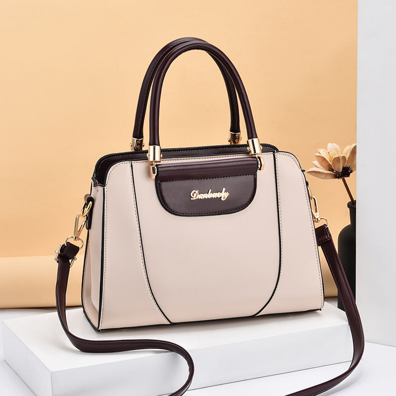 Women's Fashion Large Capacity Korean Style Contrast Shoulder Bags