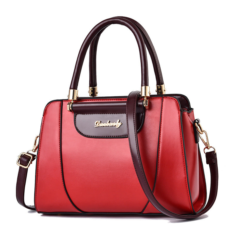 Women's Fashion Large Capacity Korean Style Contrast Shoulder Bags
