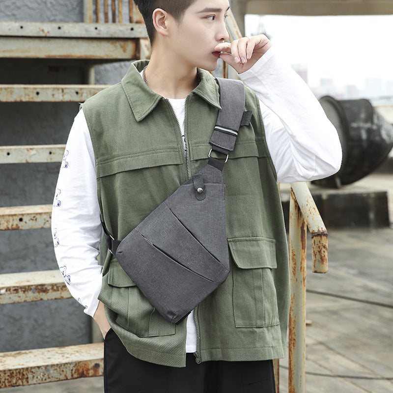Fashionable Business Close-fitting Light And Tight Men's Chest Bags