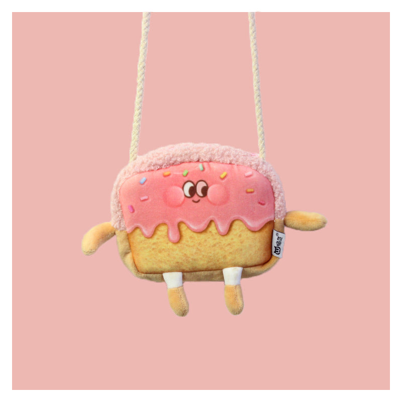 Bread Cute Cartoon Personal Creative Heart Purses