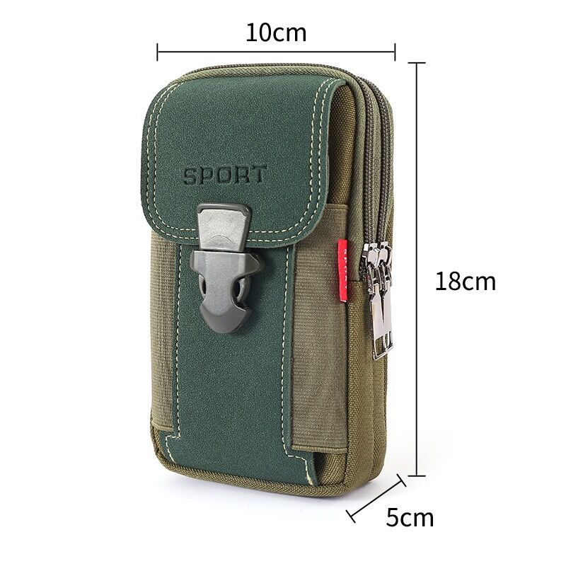 Men's New Mobile Canvas Running Inch Phone Bags