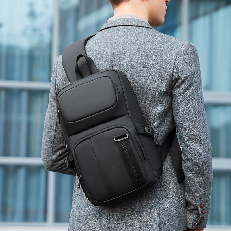 Men's Large Capacity Inch Fashion Business Men's Chest Bags