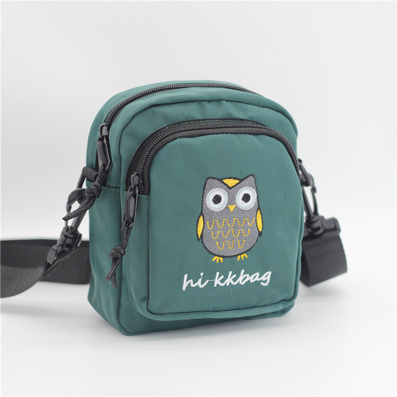 Women's Embroidered Nylon Fashion Cartoon Female Bags