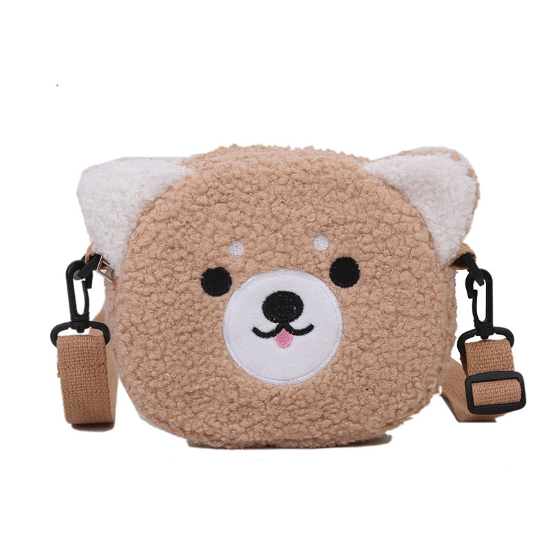 Style Ugly Cute Winter Versatile Plush Crossbody Bags