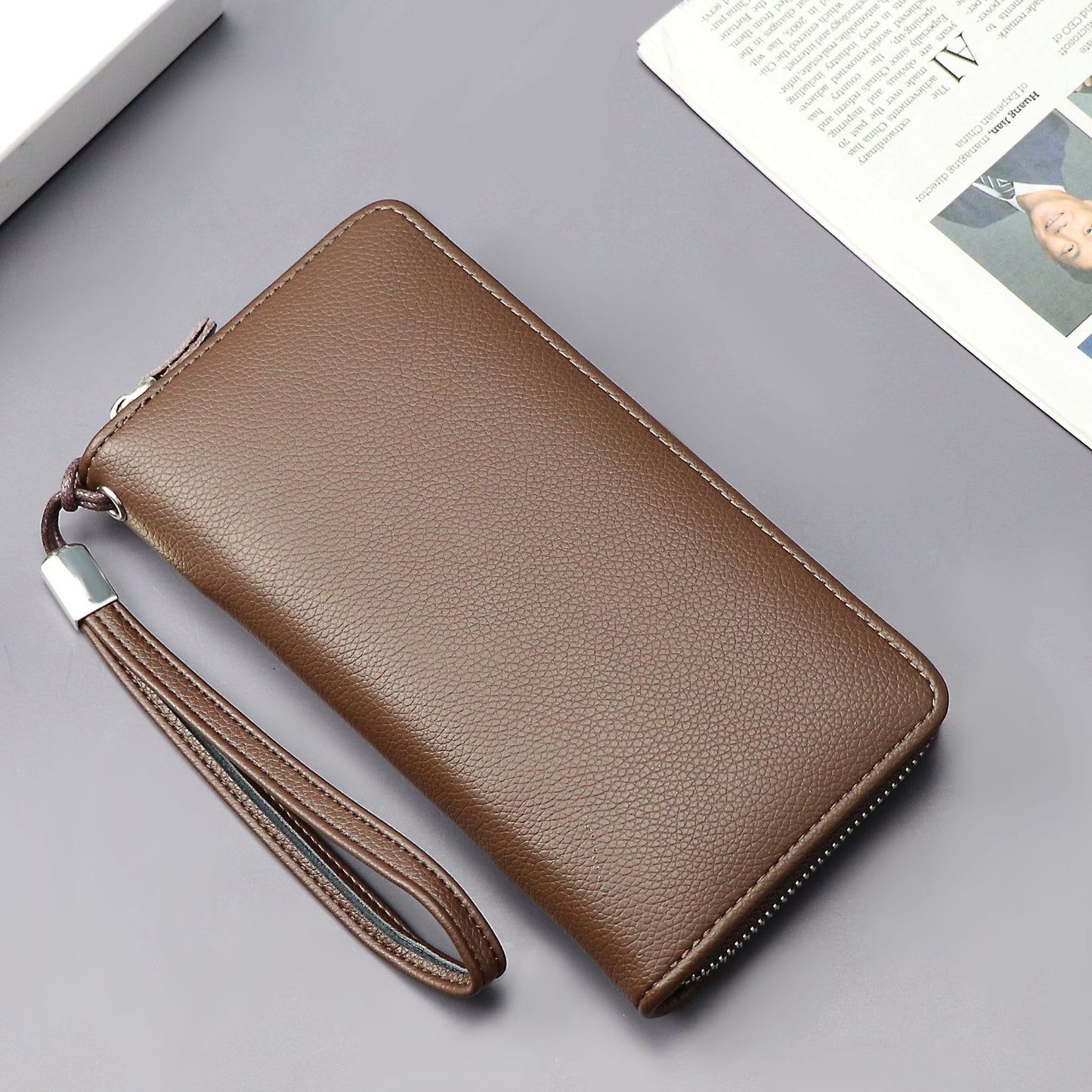 Women's & Men's & Slots Large Capacity Zip Organ Men's Wallets