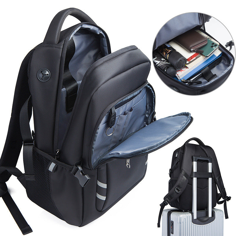 Men's Waterproof Large Capacity Business Commute Computer Backpacks
