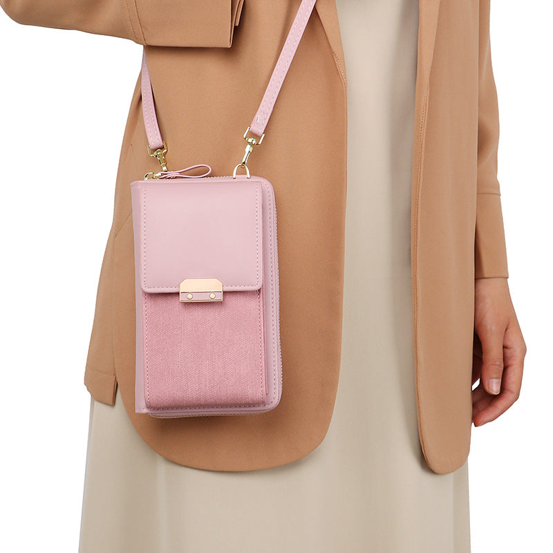Women's Mobile Fashion Simple Korean Latch Crossbody Bags