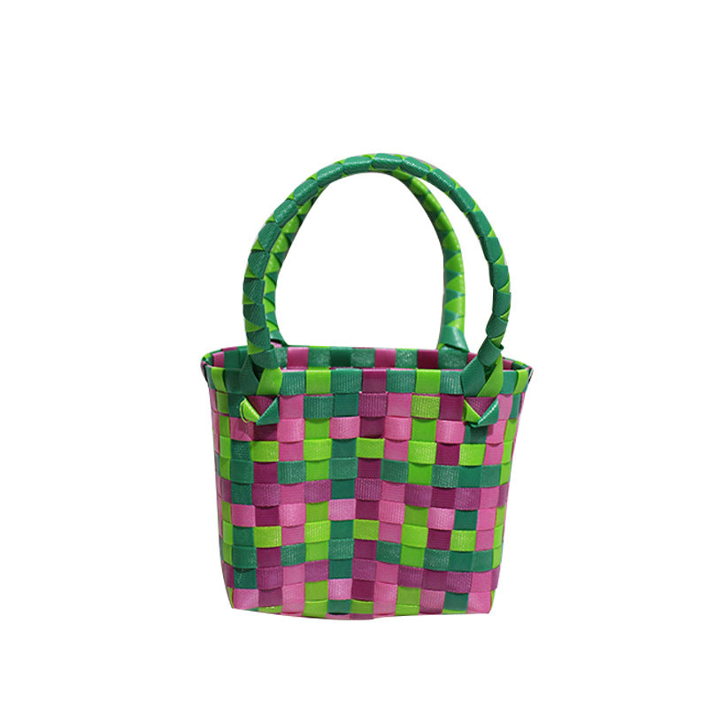 Woven Vegetable Basket Group Building Hand-made Wedding Companion Handbags