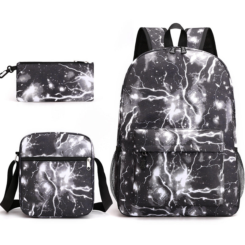 Starry Sky Three-piece Primary Ji Junior Backpacks