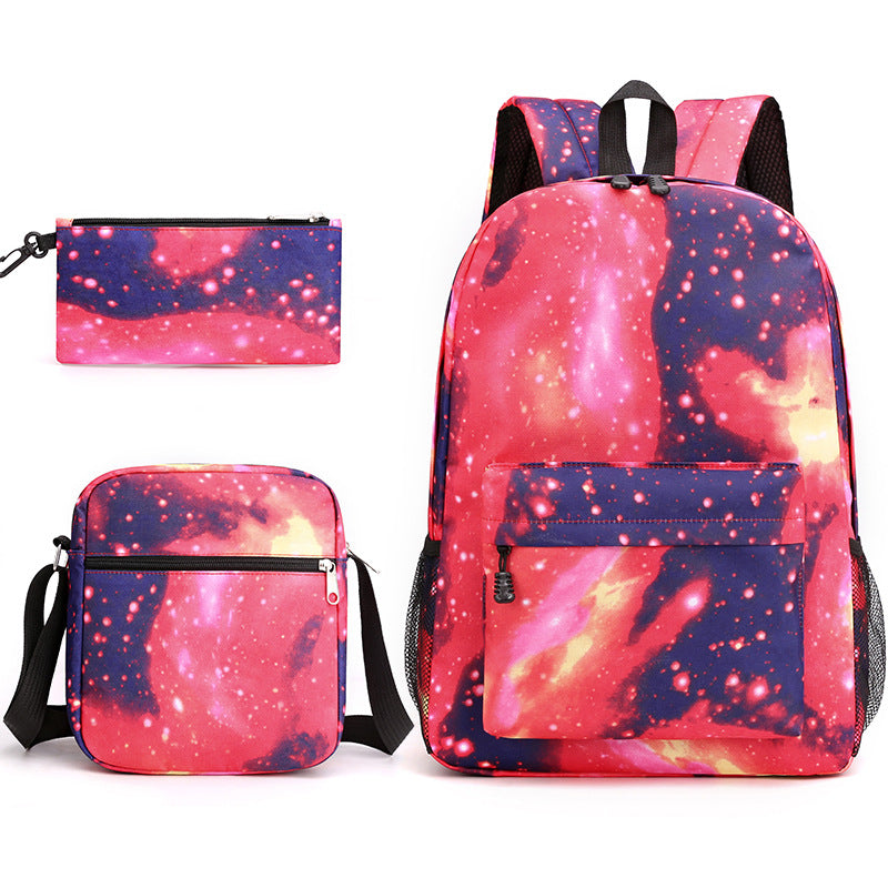Starry Sky Three-piece Primary Ji Junior Backpacks