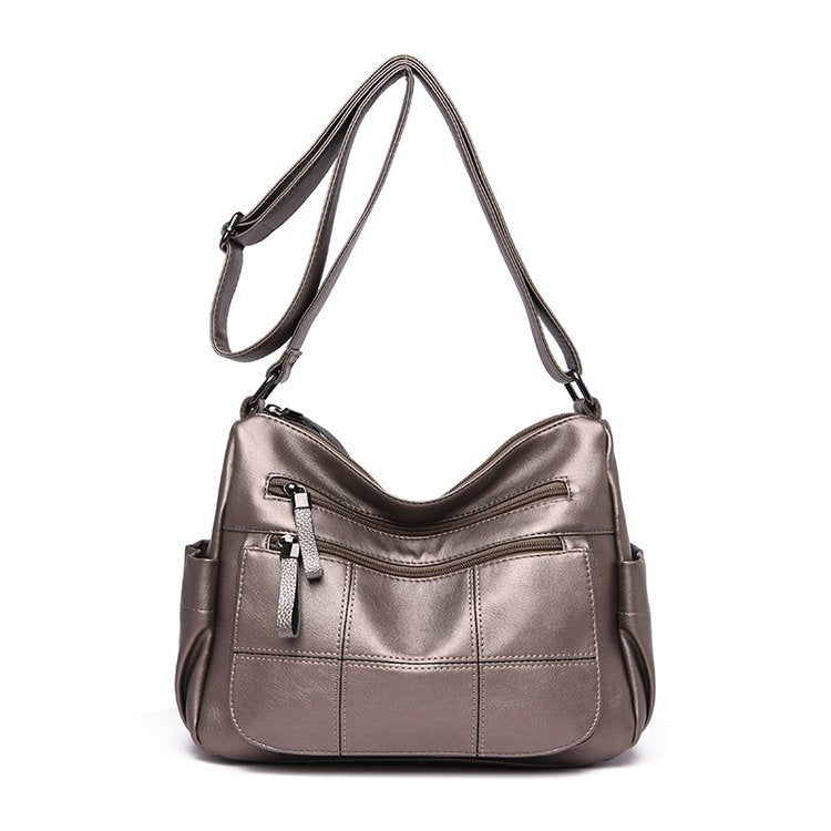 Graceful Women's Fashion Soft Leather Mother Shoulder Bags