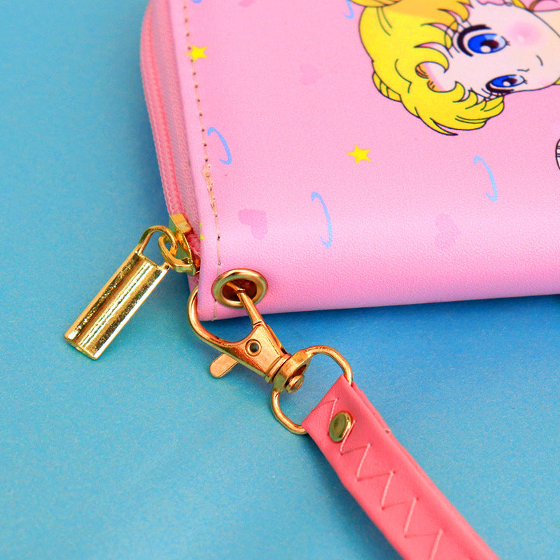 Cartoon Beautiful Cute Female Fresh Lady Ladies Wallets