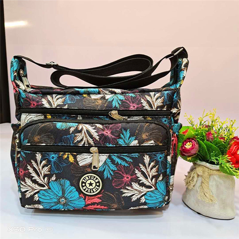 Women's Charming Durable Flower Cloth Canvas Shoulder Bags