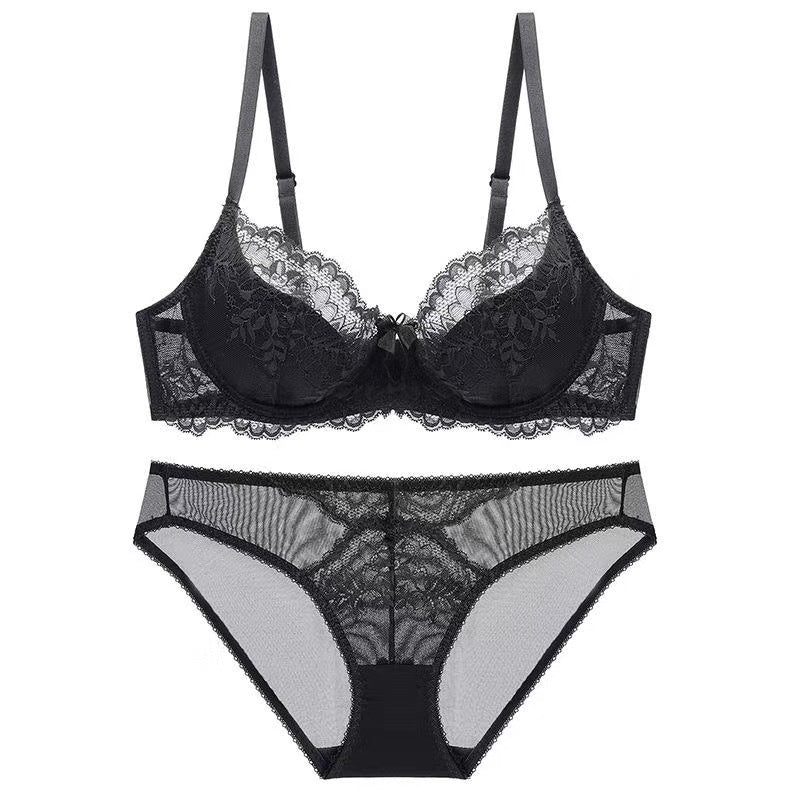Lace Thin Cotton Big Chest Small Lingerie Sets