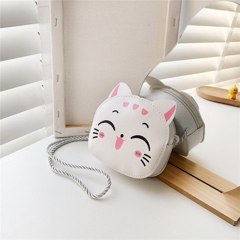 Children's Cute Winter Trendy Fashion Kitten Western Crossbody Bags
