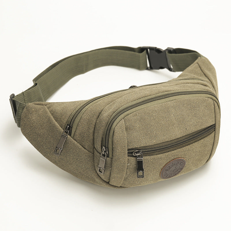 Men's Cool Fashion Running Cell Canvas Men's Waist Packs
