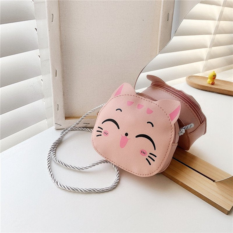 Children's Cute Winter Trendy Fashion Kitten Western Crossbody Bags