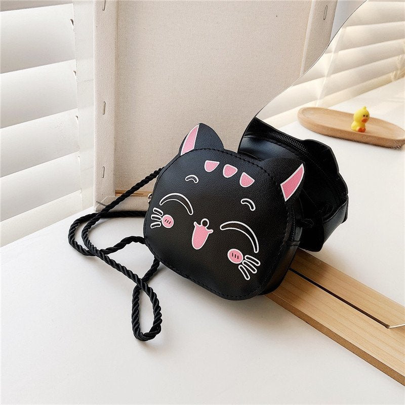 Children's Cute Winter Trendy Fashion Kitten Western Crossbody Bags