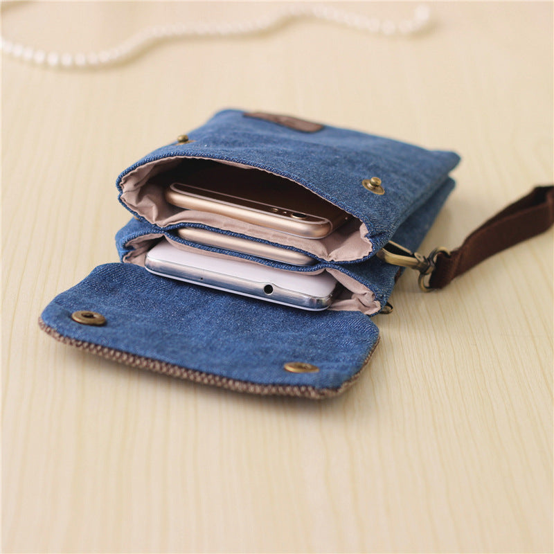 Beautiful Innovative Denim Mobile Simple Unisex Bags
