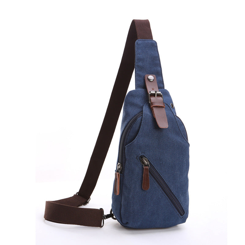 Durable Men's Washed Canvas Street Leisure Bags