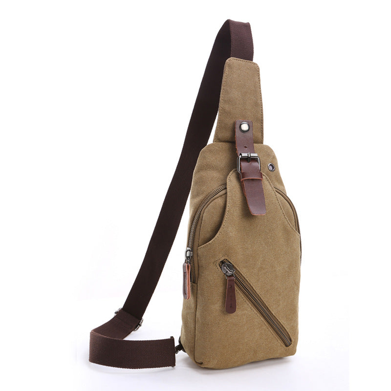 Durable Men's Washed Canvas Street Leisure Bags