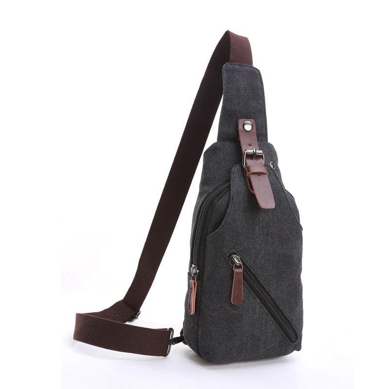Durable Men's Washed Canvas Street Leisure Bags