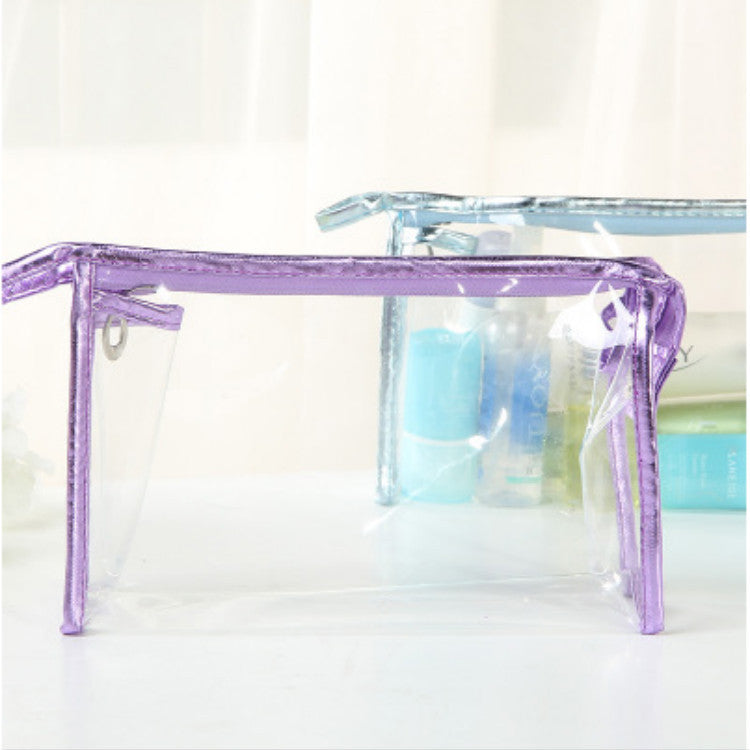 Women's Transparent Hand Fashion Storage Toiletry Cosmetic Bags