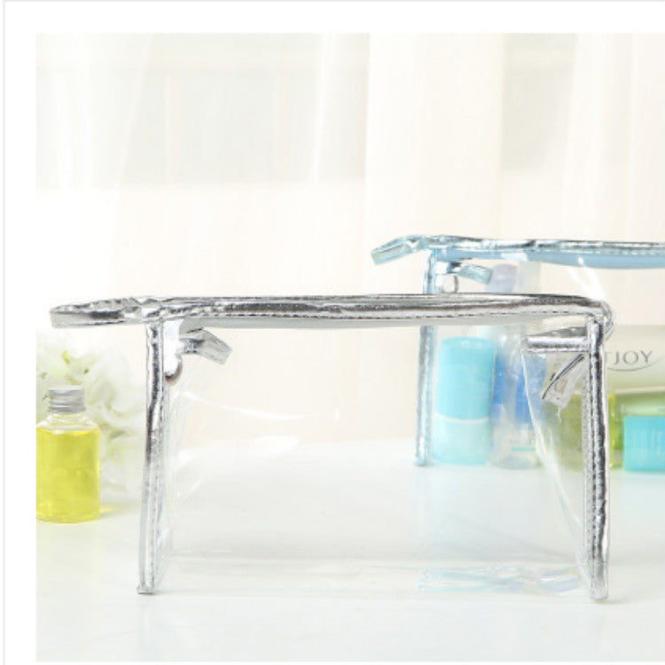 Women's Transparent Hand Fashion Storage Toiletry Cosmetic Bags
