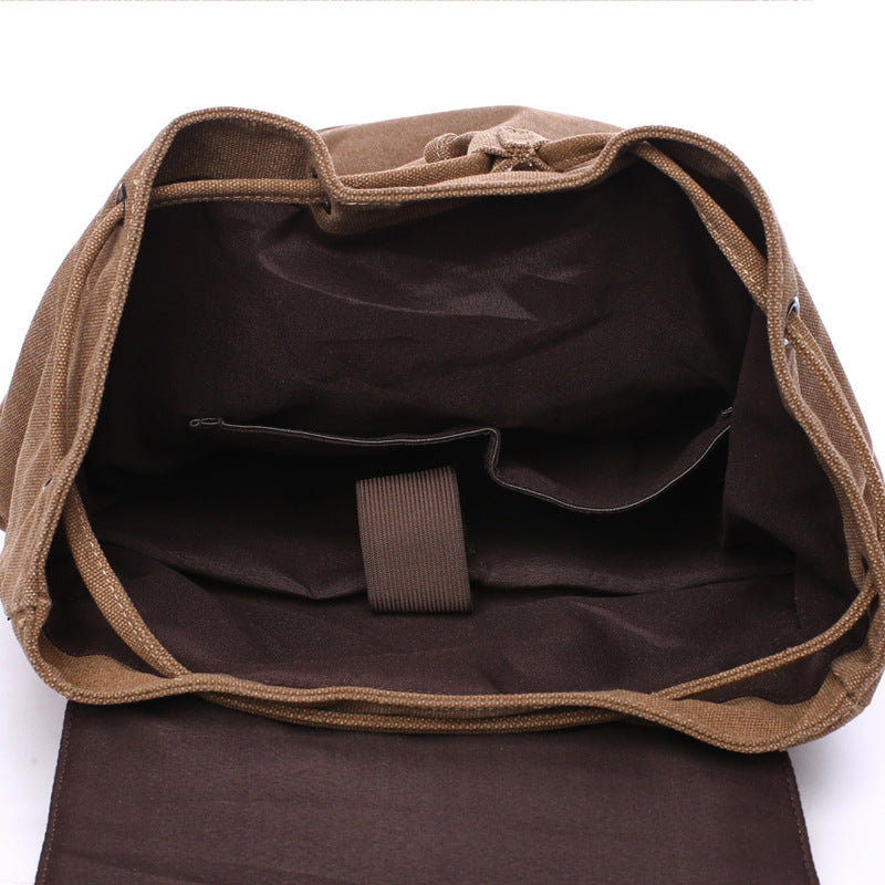 Women's & Men's Style Retro Canvas For And Fashion Computer Solid Backpacks