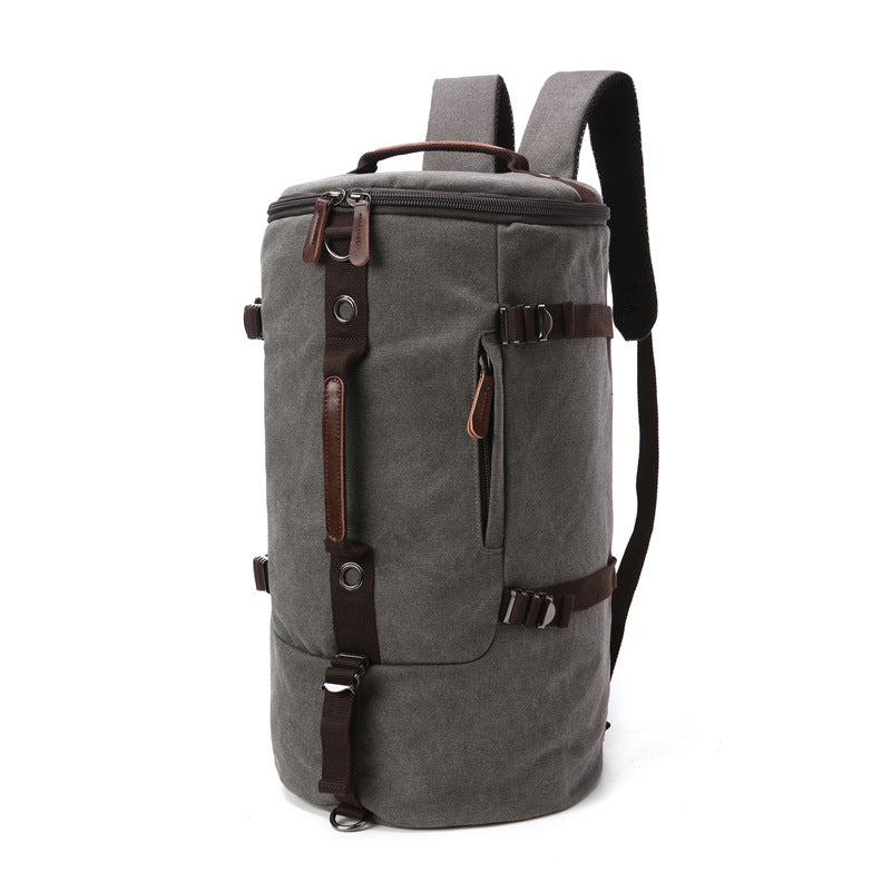 Men's Canvas Round Large Capacity Portable Bags
