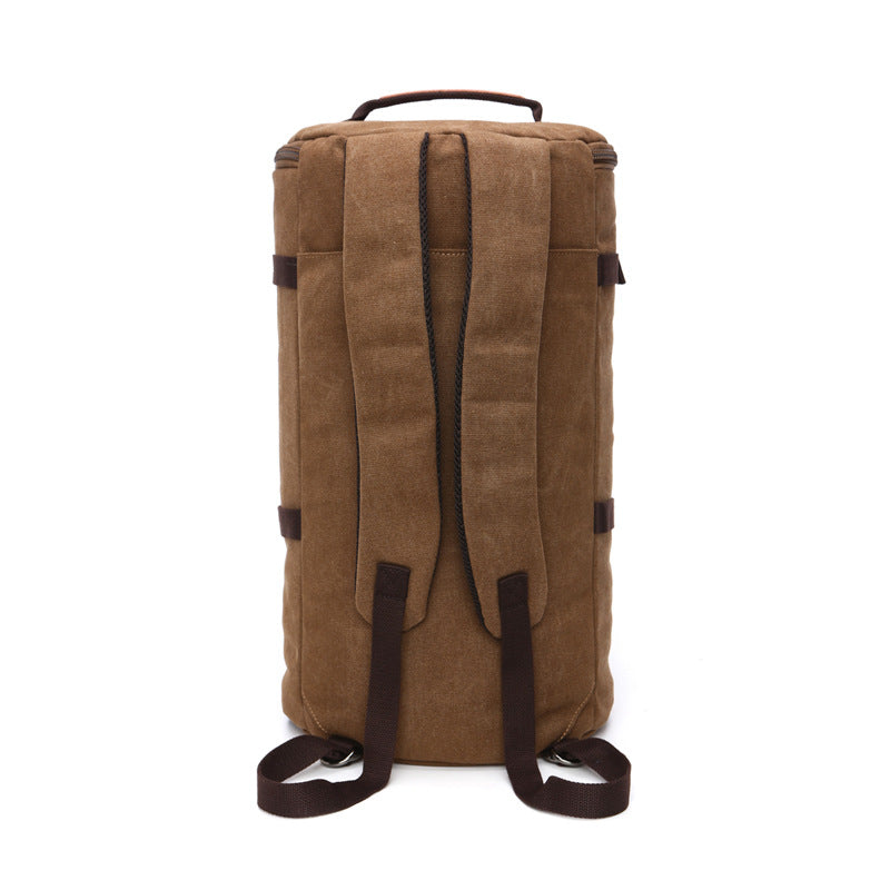 Men's Canvas Round Large Capacity Portable Bags