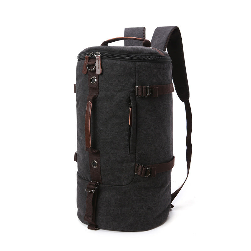 Men's Canvas Round Large Capacity Portable Bags