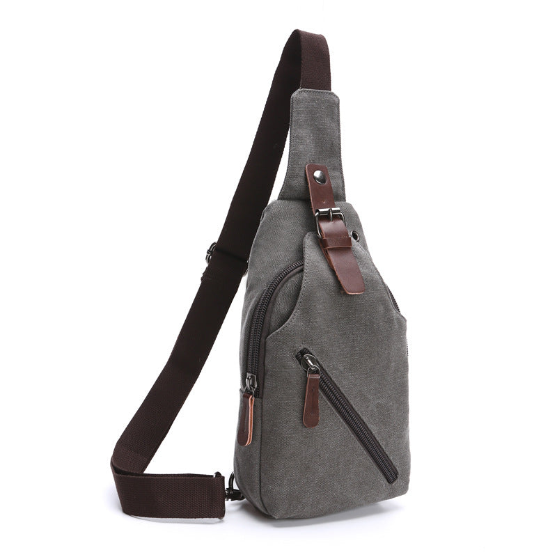Durable Men's Washed Canvas Street Leisure Bags