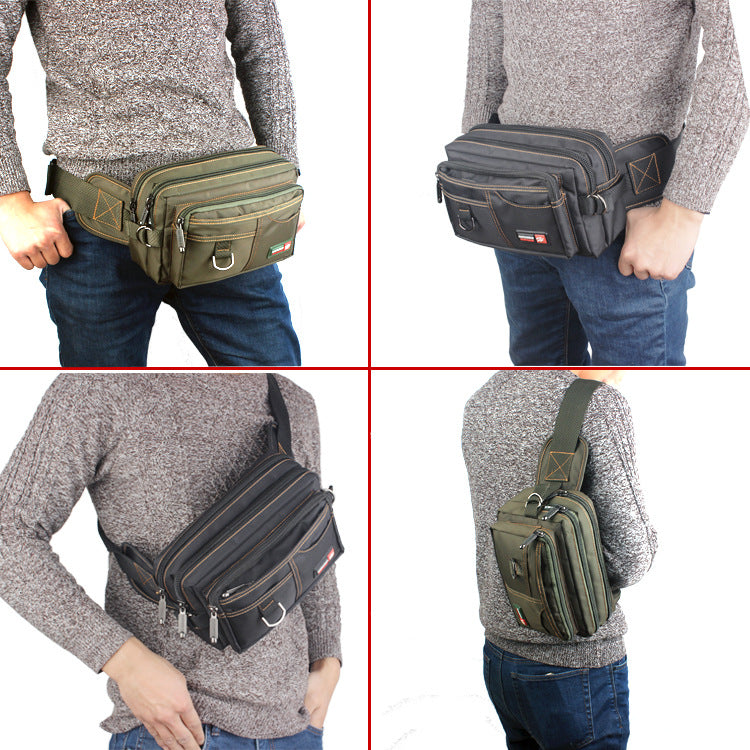 Beautiful Men's Slouchy Elegant Multifunctional Canvas Men's Waist Packs