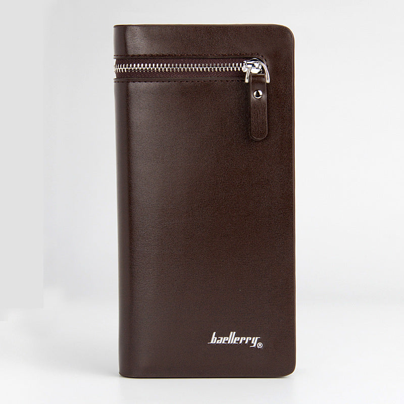 Innovative Men's Clutch Long Zipper Mobile Men's Wallets