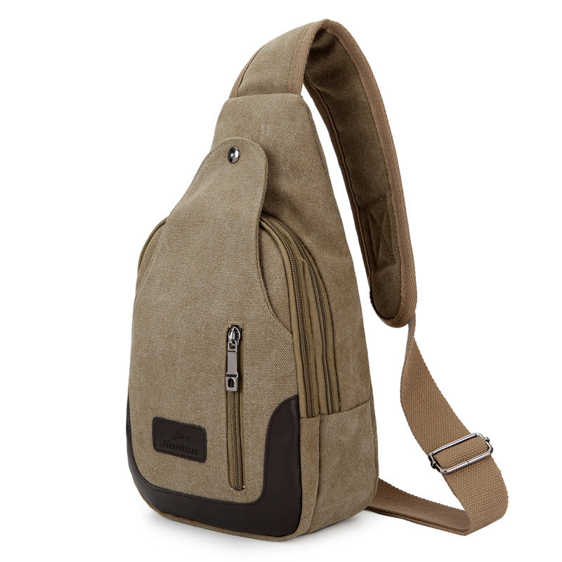 Women's & Men's & Large Capacity Canvas Riding Men's Chest Bags