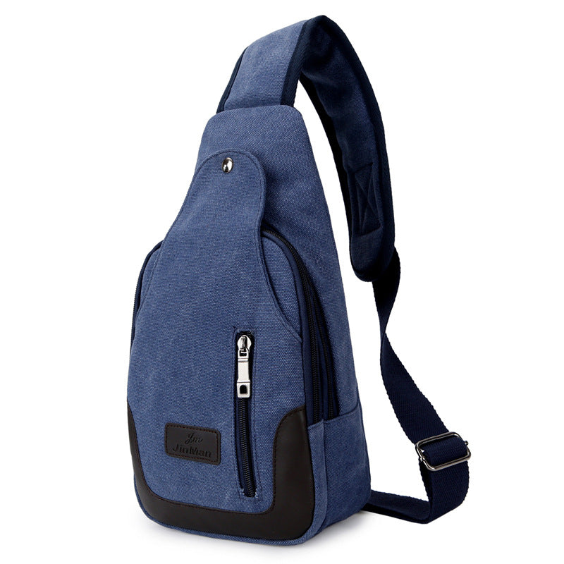 Women's & Men's & Large Capacity Canvas Riding Men's Chest Bags