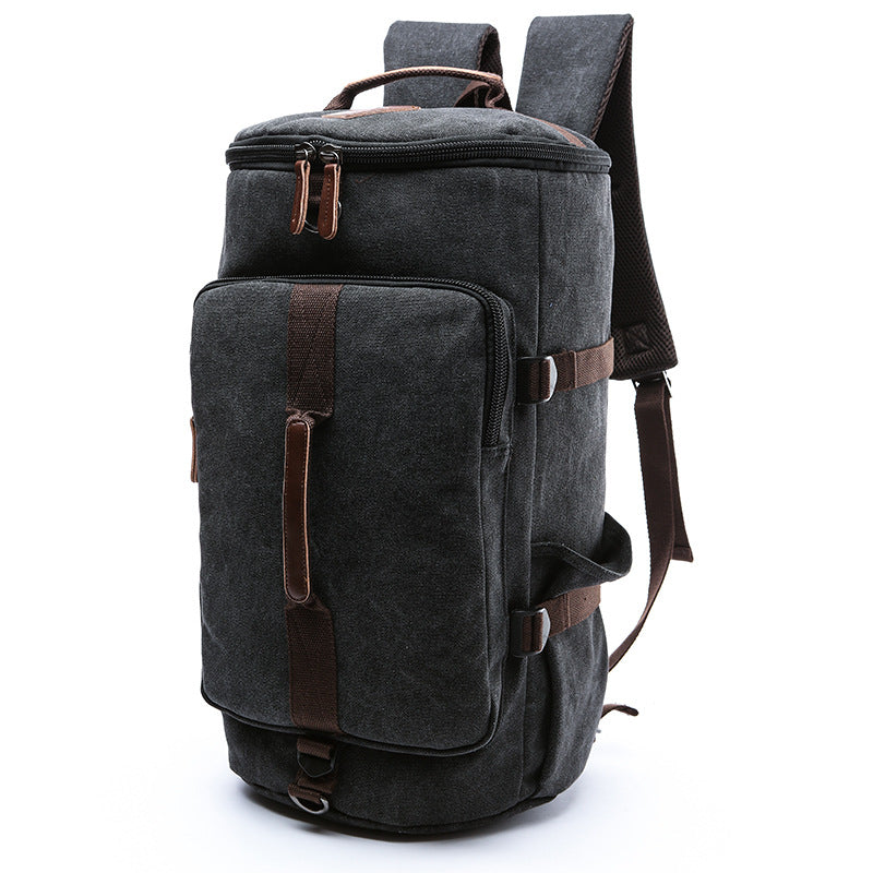 Vertical Model In Shape Canvas Large Capacity Backpacks