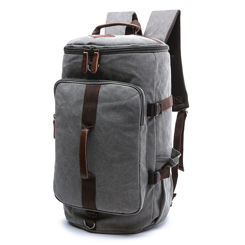 Vertical Model In Shape Canvas Large Capacity Backpacks