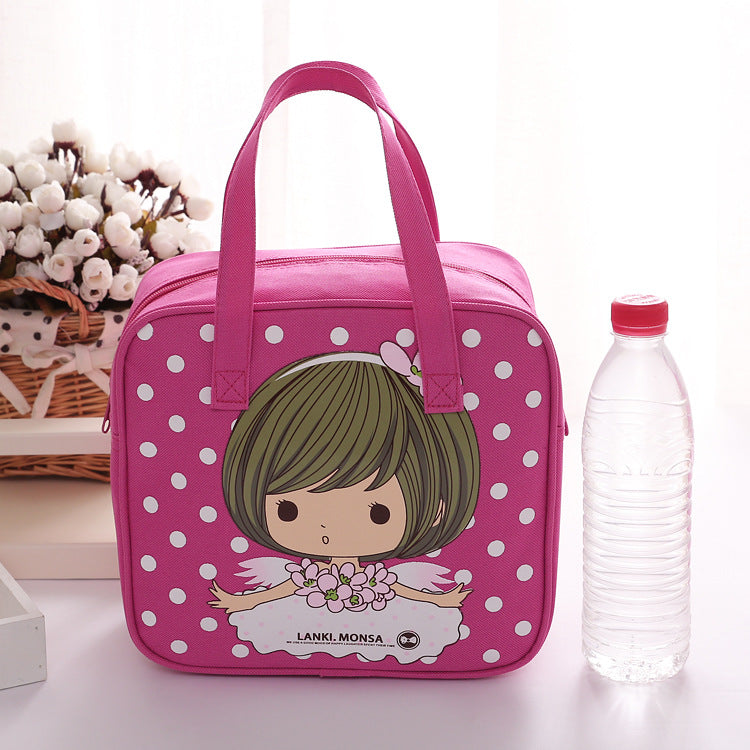 Pretty Women's Cartoon Canvas Lunch Box Bags