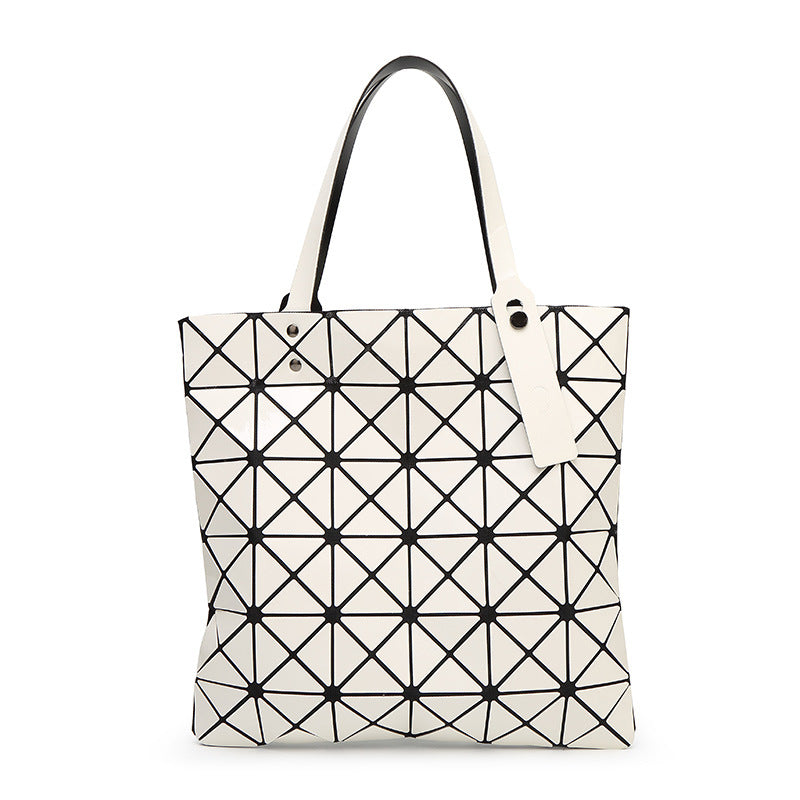 Women's Geometric Diamond Pattern Summer Portable Style Shoulder Bags