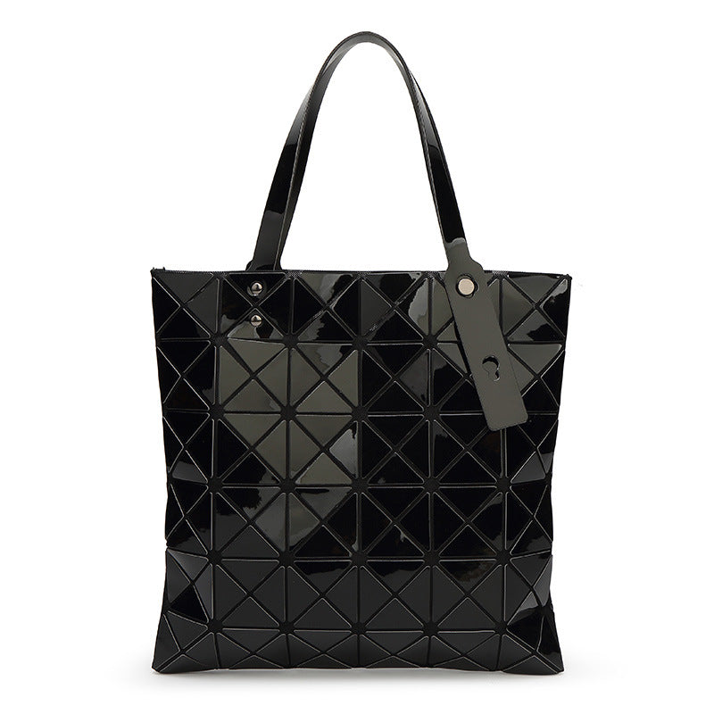 Women's Geometric Diamond Pattern Summer Portable Style Shoulder Bags