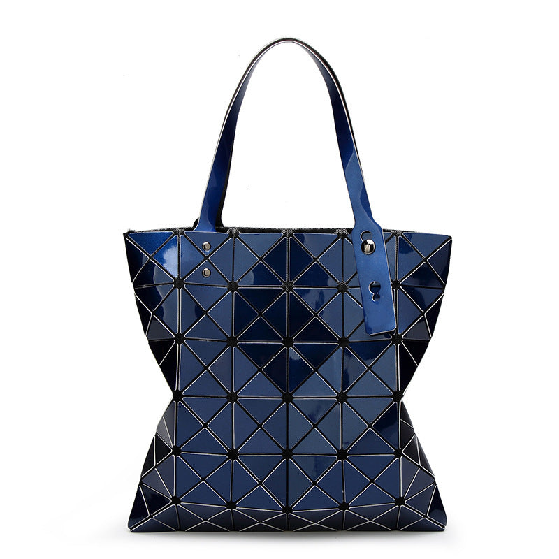 Women's Geometric Diamond Pattern Summer Portable Style Shoulder Bags