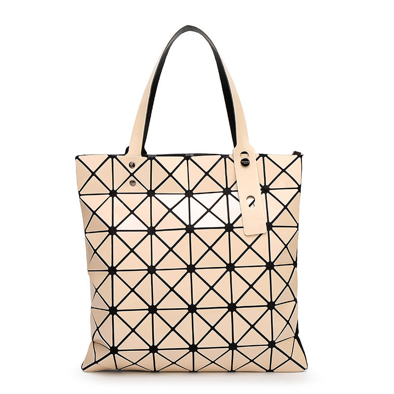 Women's Geometric Diamond Pattern Summer Portable Style Shoulder Bags